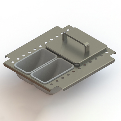 Glastender DICP-12L 4 Cup Condiment Drawer Insert