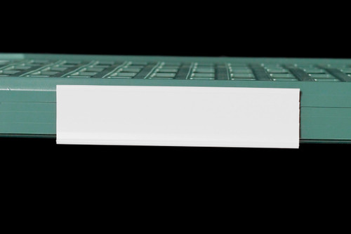 Metro Csm6-Wq Metromax Q Color Shelf Marker 6" x 1-1/2" Snaps Over Edge White