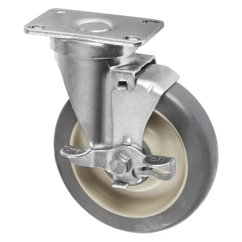 Winco Ift-C5B Caster 5" Dia. 150 Lb. Capacity Swivel With Brake Polyurethane