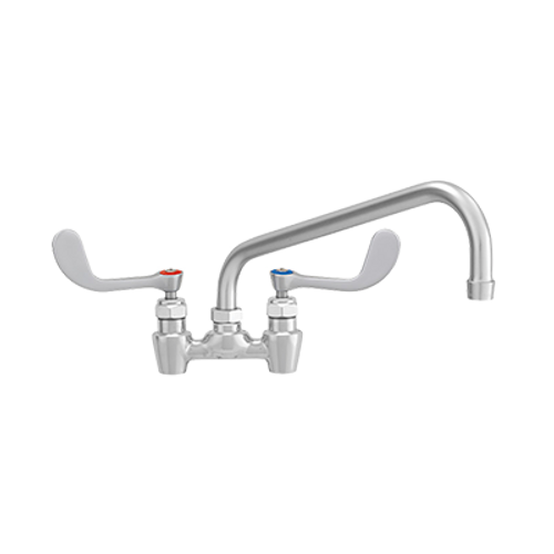 Fisher 62030 Stainless Steel Backsplash Mount Faucet With Elbows