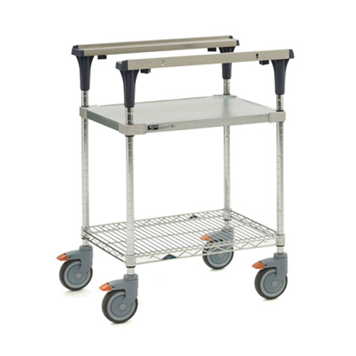 Metro MS1824-FGBR PrepMate MultiStation with Galvanized and Brite Zinc Wire Shelving 26" x 19 3/8" x 39 1/8"
