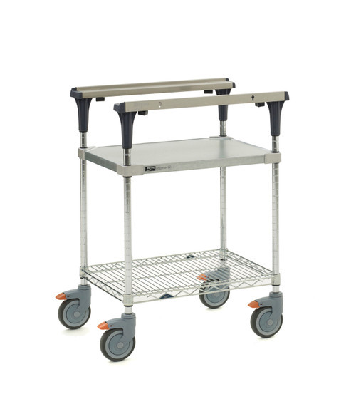 Metro MS1824-FGBR PrepMate MultiStation with Galvanized and Brite Zinc Wire Shelving 26" x 19 3/8" x 39 1/8"