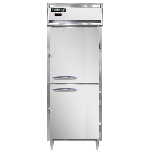 Continental Refrigeration DL1WE-PT-HD Designer Line Heated Cabinet Extra Wide Pass-Thru 28"