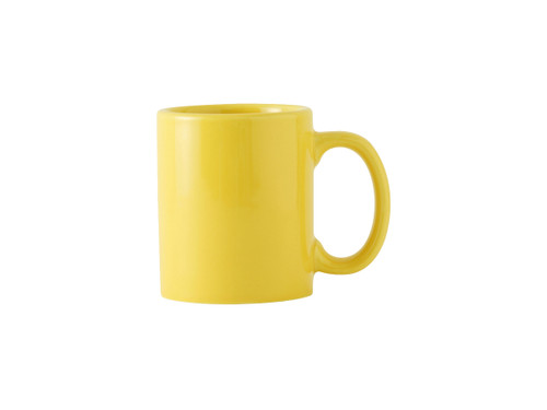 Tuxton BSM-1202 3-1/4" 12 Oz. Ceramic Saffron Mug (2 Dozen Per Case)