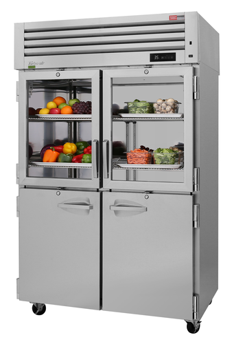 Turbo Air PRO-50R-GSH-N 51.75" W Two-Section Reach-In PRO Series Refrigerator