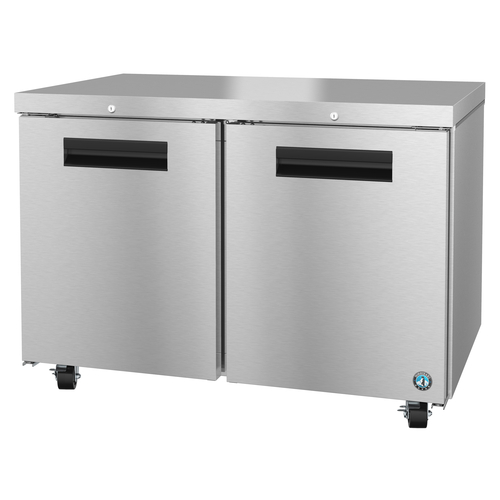 Hoshizaki UR48B-01 48"W Two-Section Solid Door Reach-In Steelheart Series Undercounter Refrigerator