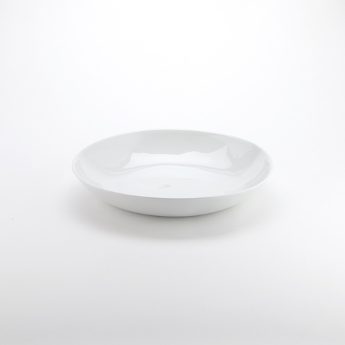 American Metalcraft CBL95CL 13.5" 95 Oz. Plastic White Round Serving Bowl