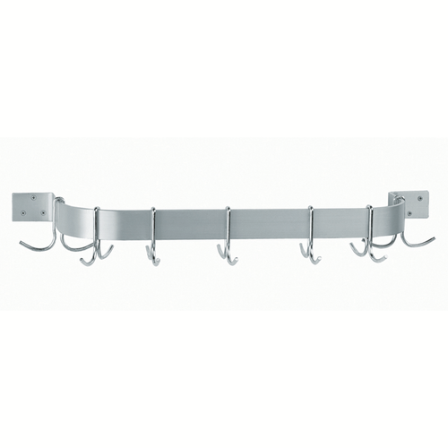 Advance Tabco SW1-48-EC-X 53" W Stainless Steel Double Hook Special Value Pot Rack