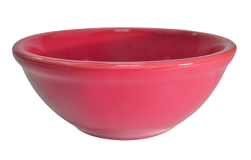 CAC China LV-15-R 12.5 Oz. Red Ceramic Round Las Vegas Nappie Bowl (3 Dozen Per Case)