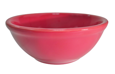 CAC China LV-15-R 12.5 Oz. Red Ceramic Round Las Vegas Nappie Bowl (3 Dozen Per Case)