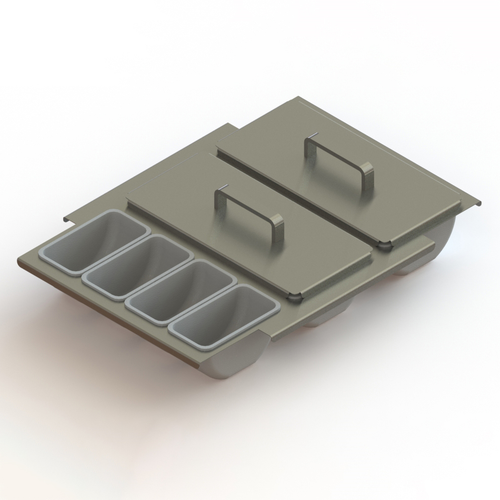 Glastender DICF-16L 12 Cup Condiment Drawer Insert
