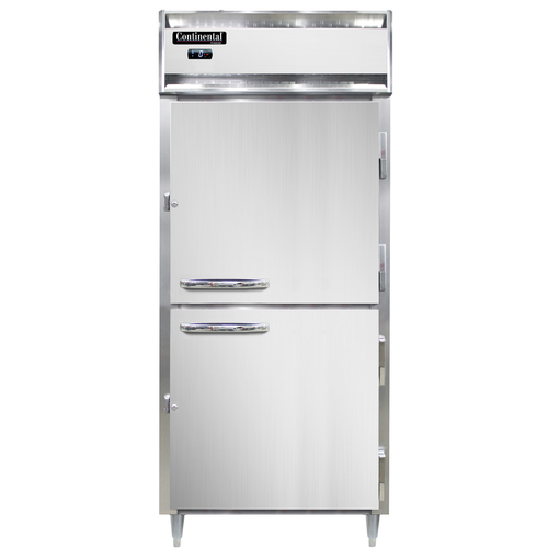 Continental Refrigerator DL1FX-SA-PT-HD 36.25" W One-Section Solid Door Pass-Thru Extra-Wide Freezer - 220 Volts