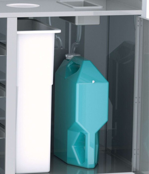 Lakeside 3320 30 Gal. Stainless Steel Top Access 2 Streams Waste Station