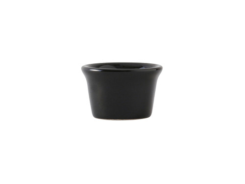 Tuxton BBX-015 2-1/4" 1-1/2 Oz. Ceramic Black Ramekin (4 Dozen Per Case)