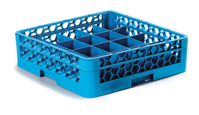 Carlisle RC20-114 20 Compartments Polypropylene Blue OptiClean Dishwasher Cup Rack