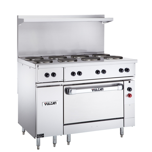 Vulcan EV48S-4HT-480 48" Electric Restaurant Range - 208 Volts