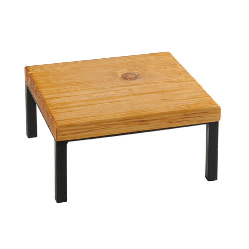 Cal-Mil 22065-6-99 12"W x 12"D x 6"H Square Wood Madera Riser