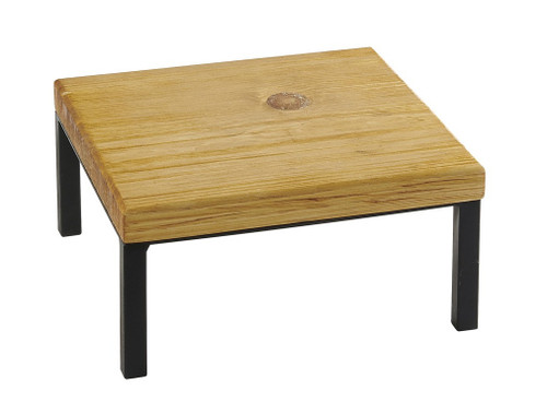 Cal-Mil 22065-6-99 12"W x 12"D x 6"H Square Wood Madera Riser