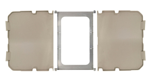 Metro XDRIP Drip Tray Assembly Fits 36"W & 48"W Metromax I Shelves or Open Frame (2) Polymer Chutes & (1) Aluminum Frame