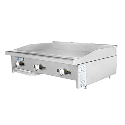 Turbo Air TAMG-36-LP 36" Liquid Propane Countertop Radiance Griddle - 66,000 BTU