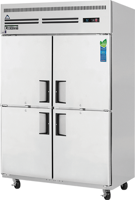 Everest Refrigeration ESRH4 49.63" W Two-Section Reach In Refrigerator