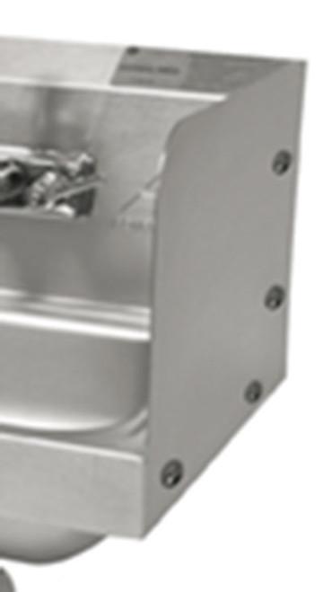 Advance Tabco 7-PS-27-2-X Left Side & Back Wall Splash