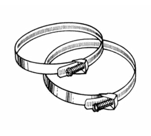 RedGoat 08-ABC-33 Stainless Steel Clamps