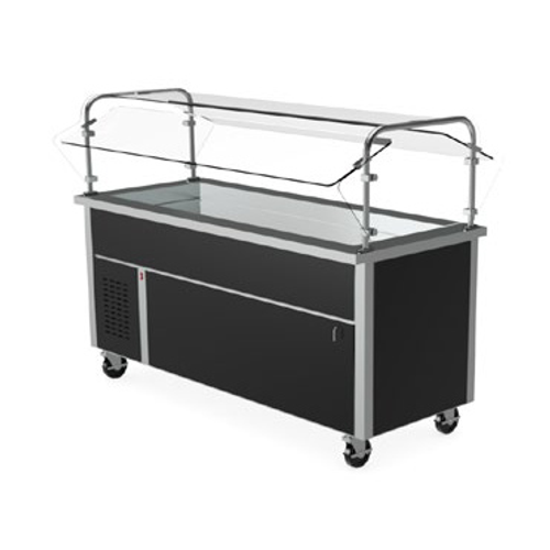 Randell RS SSC-RCP-3 48" X 30" X 35 1/2" Stainless Steel Top Self-Contained Refrigeration Mobile RanServe Cold Food Table