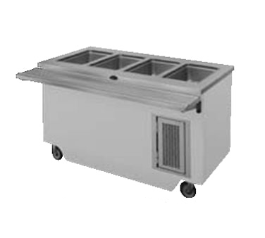 Randell RANFG HTD-6-E Stainless Steel 6 Pan Serving Counter Hot Food Electric Enclosed Base