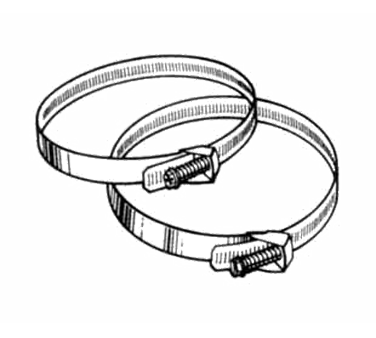 RedGoat 08-A-19 Stainless Steel Clamps