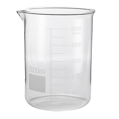 American Metalcraft GBE64 64 Oz. 5.25" Dia. x 7.5" H Plastic Beaker