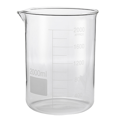 American Metalcraft GBE64 64 Oz. 5.25" Dia. x 7.5" H Plastic Beaker