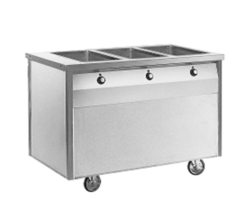 Randell RAN HTD-2S-E Stainless Steel 2 Pan Serving Counter Hot Food Electric Open Storage Base