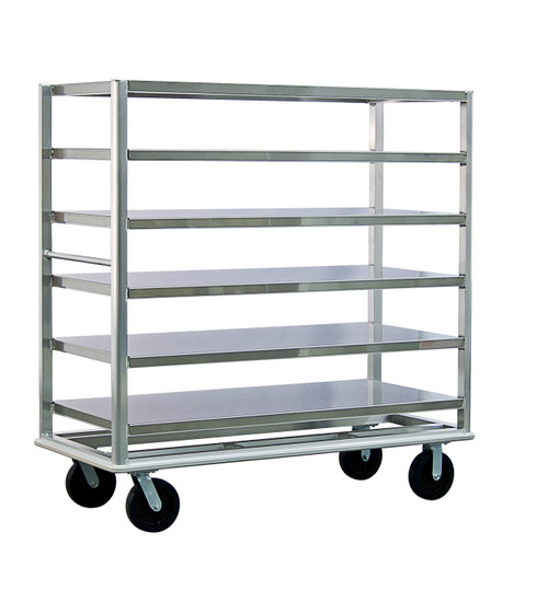 New Age 98183 65.5"W 6 Shelves 3000 Lbs. Queen Mary Banquet Cart with 8.25" Spacing
