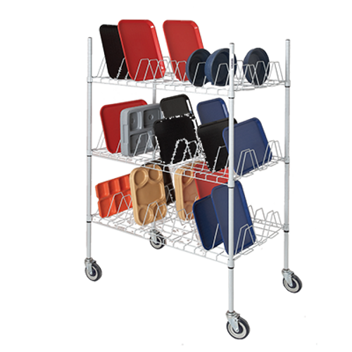 Channel W3TD-3 44" W x 70.5" H x 25.5" D 3 Tiers Aluminum Tray Drying Rack