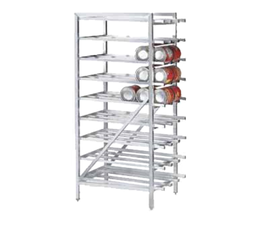 Advance Tabco CR10-162-X 162 Cans Size #10 or 216 Cans Size #5 Aluminum Stationary Special Value Can Rack