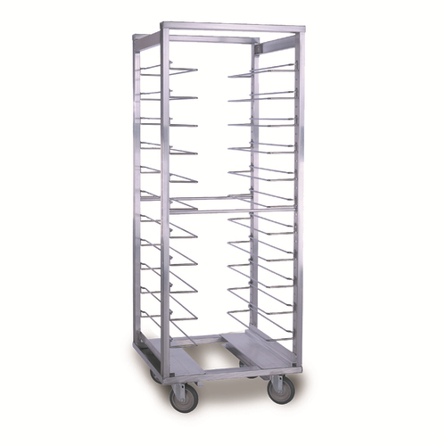 Cres Cor 207UA12AD 64.5" H Aluminum End Load Open Frame Design Roll-In Refrigerator Rack with Perimeter Bumper and Enclosed BASE