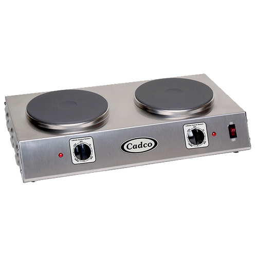 Cadco CDR-2C  Infinite Heat Control Electric Standard Countertop Portable Hot Plate - 120 Volts