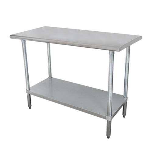 Advance Tabco ELAG-304-X 48" W x 30" D 430 Stainless Steel 16 Gauge Galvanized Base Special Value Work