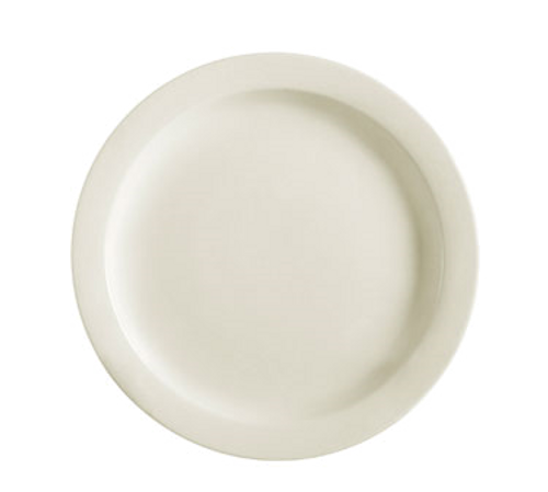 CAC China NRC-22 8.25" Dia. American White Ceramic Round NRC Plate (3 Dozen Per Case)