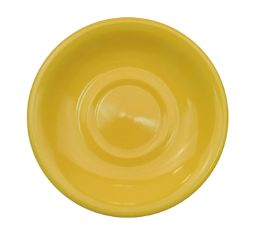 CAC China LV-2-Y 6" Dia. Yellow Ceramic Round Las Vegas Saucer (3 Dozen Per Case)