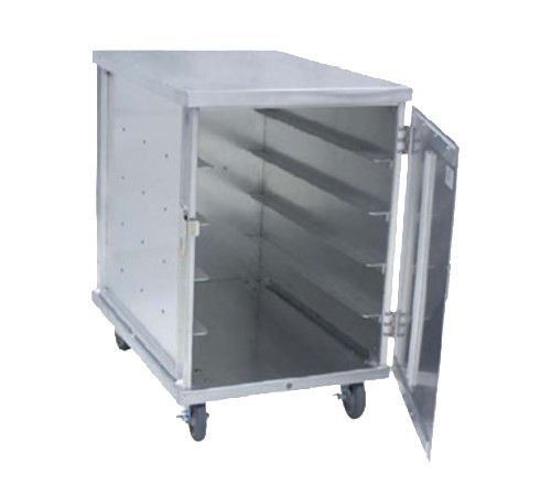 Cres Cor 101152012 42" H Aluminum Single Compartment Mobile Tray Delivery Cabinet