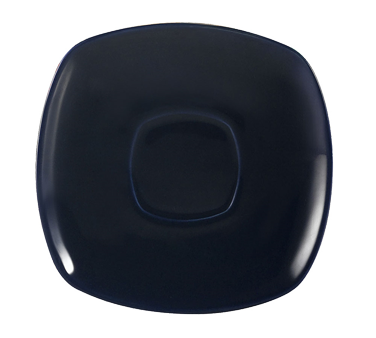 CAC China KC-2-CBU 6" L Cobalt Blue Ceramic Square Color Arts Saucer (3 Dozen Per Case)