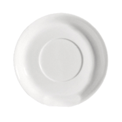CAC China COL-2 5.5" Dia. Bone White Porcelain Round CAC Collection Saucer (3 Dozen Per Case)