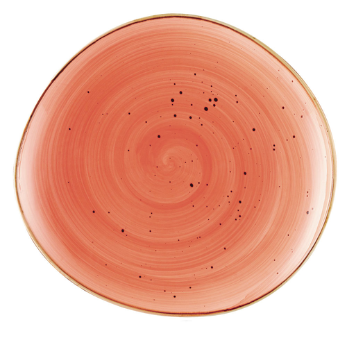 CAC China TUS-21-CRL Coral Porcelain Round Tucson Plate (1 Dozen)