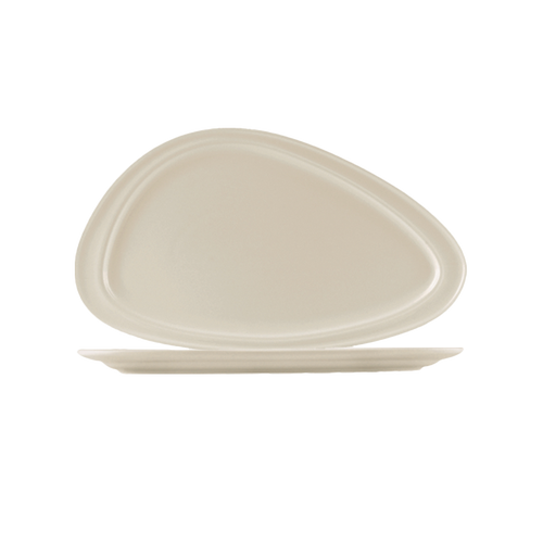 CAC China REC-T61 American White Ceramic Teardrop REC Plate (1 Dozen)