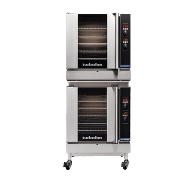 Moffat G32D5 NG Doublestack casters Turbofan Natural Gas Convection Oven - 33,000 BTU (2 each G32D5 + 1 each DSKG32C)