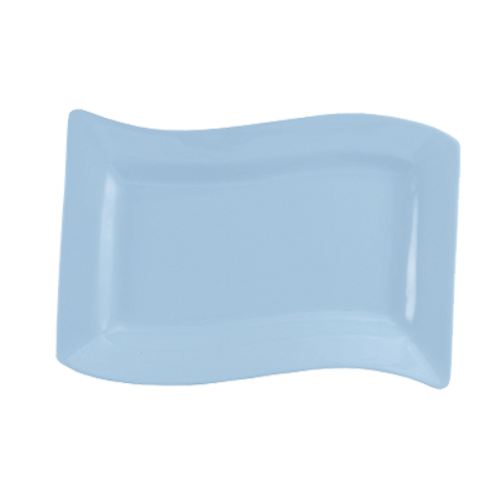 CAC China SOH-51-LBU Ceramic Rectangular Soho Platter (1 Dozen)