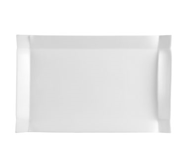 CAC China TMS-51 Super White Porcelain Rectangular Times Square Platter (1 Dozen)