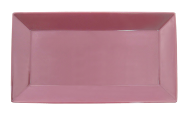 CAC China KC-13-PLM Plum Ceramic Rectangular Color Arts Platter (1 Dozen)